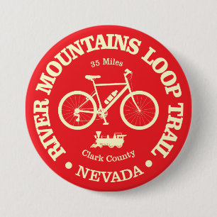 River Mountains Loop Trail (fietsen) Ronde Button 7,6 Cm