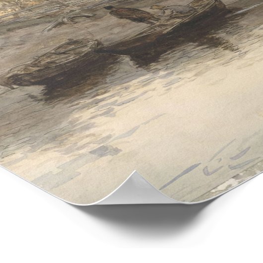 River Mouth in Brodick, Arran, Schotland (1877) Poster (Hoek)