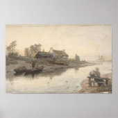 River Mouth in Brodick, Arran, Schotland (1877) Poster (Voorkant)