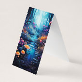River Mushrooms Vouwen Bladwijzer Bookmarkers Visitekaartje (Achterkant)