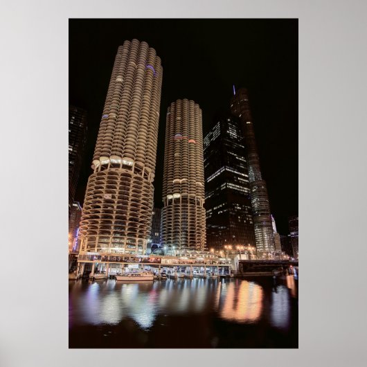 RIVER NORTH MARINA TOWERS - CHICAGO POSTER (Voorkant)