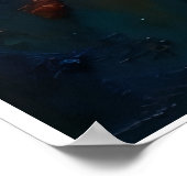 River of Fire: Impasto Oil Painting Poster (Hoek)