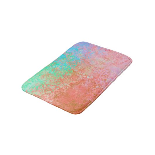 River of Fire Sinaasappel Alcoholinkt Abstract Badmat (Gekanteld)