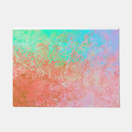 River of Fire Sinaasappel Alcoholinkt Abstract Deurmat (Voorkant)