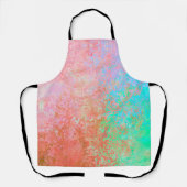 River of Fire Sinaasappel Alcoholinkt Abstract Schort (Voorkant)