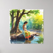 River of Thoughts voor Wall Art Canvas Afdruk (Voorkant)