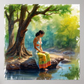 River of Thoughts voor Wall Art Poster (Voorkant)