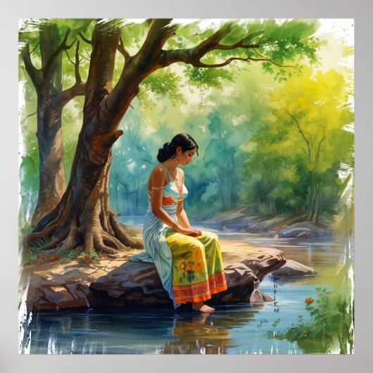 River of Thoughts voor Wall Art Poster (Voorkant)