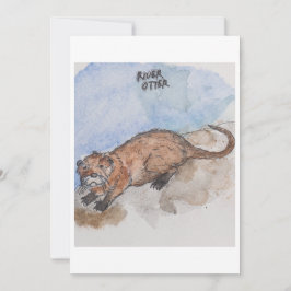 River Otter Greeting Card Feestdagenkaart