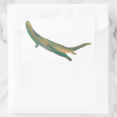 River Otter-Sticker in acrylstijl Rechthoekige Sticker (Tas)