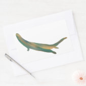 River Otter-Sticker in acrylstijl Rechthoekige Sticker (Envelop)