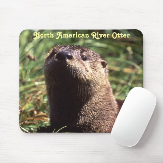 River Otter van dichtbij en persoonlijke Mousepad Muismat (Met muis)