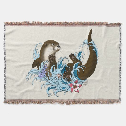 River Otter Water Schattige Deken (Voorkant)