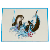 River Otter Water Schattige Groot Cadeauzakje (Voorkant)