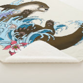 River Otter Water Schattige Sherpa Deken (3/4)