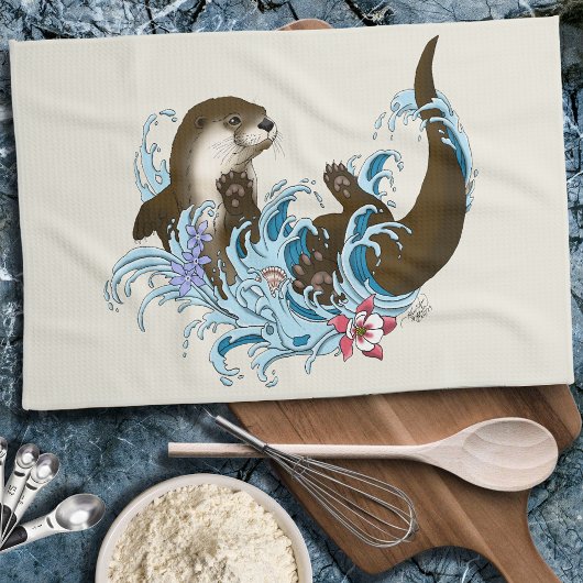 River Otter Water Schattige Theedoek