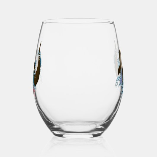 River Otter Water Schattige Wijnglas Zonder Voet (Links)