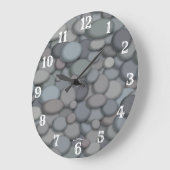 River Pebbles with White Numbers Grote Klok (Hoek)