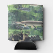 River Pike Fish Clear Water Foto Blikjeskoeler (Achterkant)