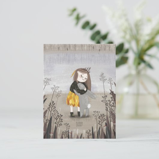 River Rabbit van Alexandra Dikaia Briefkaart (Staand voorkant)