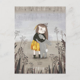 River Rabbit van Alexandra Dikaia Briefkaart