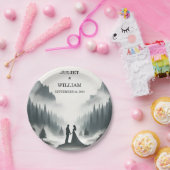 River Rain Cloud Natuur Smoky Mountain bruiloft Papieren Bordje (Feest)