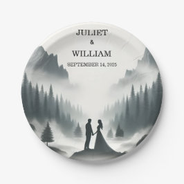 River Rain Cloud Natuur Smoky Mountain bruiloft Papieren Bordje