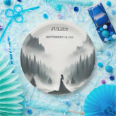 River Rain Cloud Smoky Mountain Vrijgezellenfeest Papieren Bordje (Feest)