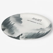 River Rain Cloud Smoky Mountain Vrijgezellenfeest Papieren Bordje (Gekanteld)