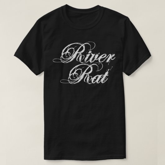 River Rat Mode Water Float Tube Trip Camping Party T-shirt (Design voorkant)