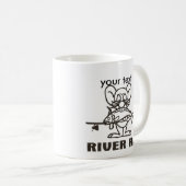 RIVER RAT-MOK, jouw tekst Koffiemok (Voorkant rechts)