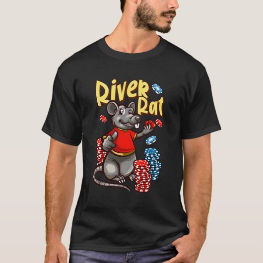 River Rat Poker T-shirt (Voorkant)