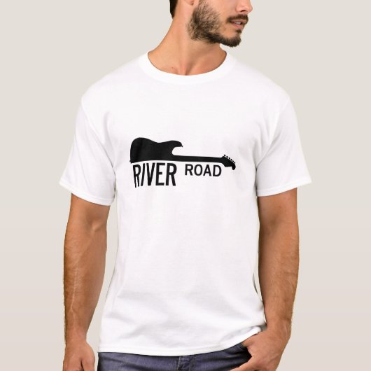 River Road - White Big Logo T-shirt (Voorkant)