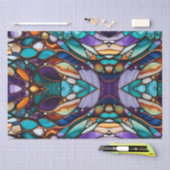 River Rock Pebbles Glas in lood Look Tissuepapier (Craft)