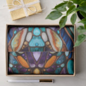 River Rock Pebbles Glas in lood Look Tissuepapier (Geschenk)