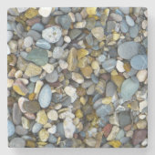 River Rock Pebbles Stone textuur Stenen Onderzetter (Voorkant)