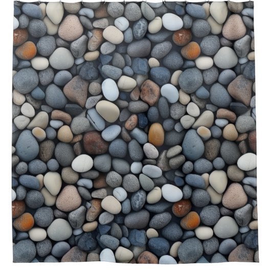 River Rocks Douchegordijn (Voorkant)