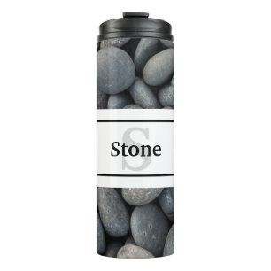 River Rocks met naam en monogram Thermosbeker