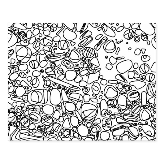 River Rocks textuur Rubberstempel (Afrduk)
