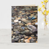 River Rocks-Wenskaart Kaart (Gele Bloem)