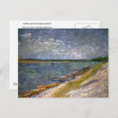 River & Rowing Boats Van Gogh Fine Art Briefkaart (Voorkant / Achterkant)