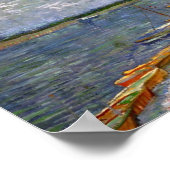 River & Rowing Boats Van Gogh Fine Art Poster (Hoek)