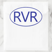 River RVR Oval Car Sticker (Tas)