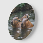 River Serenity: Capybaras Zwemmen in de Flow Grote Klok (Hoek)