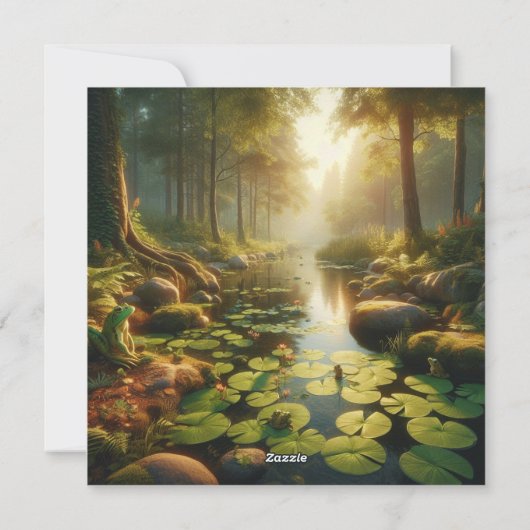 River Serenity Feestdagenkaart (Achterkant)