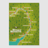 River Severn Wales Engeland reis kaart (Voorkant)