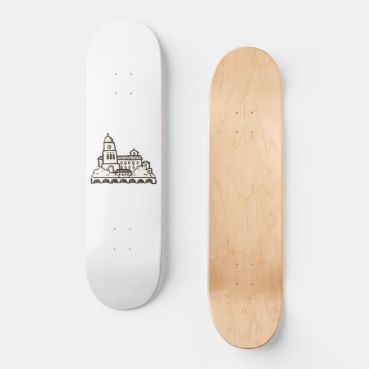 River Side City Quick Sketch Persoonlijk Skateboard (Voorkant)