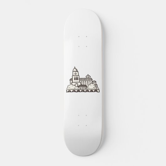 River Side City Quick Sketch Persoonlijk Skateboard (Voorkant)