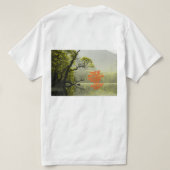 River Side Forest Image - Scenic Waterside Nature  T-shirt (Design achterkant)