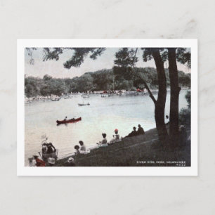 River Side Park, Milwaukee, Vintage van Wisconsin Briefkaart